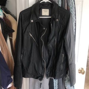 Abercrombie and Fitch Vegan leather Biker jacket